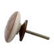 Brown Stripe Flat Ceramic Drawer Knob